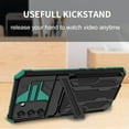 thumbnail image 6 of for Samsung Galaxy S21 FE Wallet Case, with Credit Card Holder Stand Kickstand Slim Rugged Shockproof Heavy Duty Defender Armor Military Grade Protective Case for Samsung Galaxy S21 FE,Darkgreen, 6 of 9