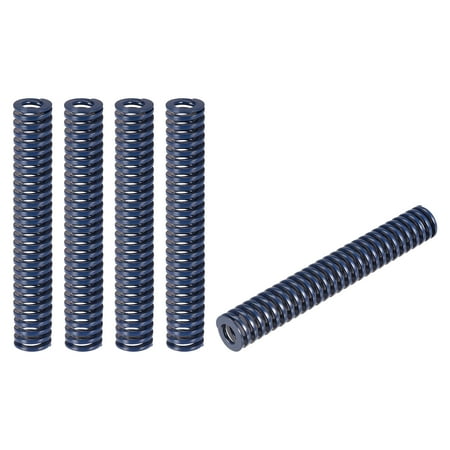 

Uxcell Die Spring 5 Pack 14mm OD 90mm Long Spiral Stamping Light Load Compression Die Springs Blue