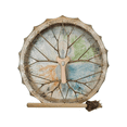 thumbnail image 3 of 10 Inch Drum - Handmade Shamanic Drum /Sounds From Nature, Sound Healing, 3 of 7
