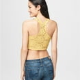 thumbnail image 2 of Aeropostale Womens Floral Racerback Tank Top, Yellow, Juniors, Medium, 2 of 2