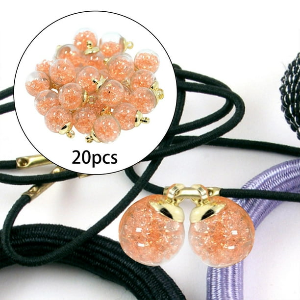 Colgante Bola,Colgante de bola de cristal de 16 mm Artesanía casera de bricolaje,Joyería que hace la fuente encantos pendientes collar,Accesorios decorativos para el cabello con de Soledad Colgante Bola