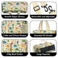 thumbnail image 3 of Teacher Tote Bag,Beige Toned Dinosaur and Palm Tree Pattern Teacher Utility Tote Bag,Large Work Tote Bags for Women with Multiple Pockets,Top Zipper Closure,13.8x10.6x6.7 Inch, 3 of 5