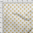 thumbnail image 2 of oneOone Cotton Poplin Yellow Fabric Polka Dots Dots Diy Clothing Quilting Fabric Print Fabric By Yard 42 Inch Wide, 2 of 4