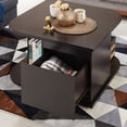 thumbnail image 3 of Furniture of America Derrick Multi-Storage Coffee Table, Cappuccino, 3 of 8