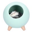 thumbnail image 1 of Night Light Pet House Shape Desktop Atmosphere Small Night Lamp Warm Light with USB Charging Green, 1 of 6