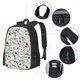 thumbnail image 2 of Balery Cartoon Dinosaur Mochila para hombre y mujer - Tela Oxford 600D resistente - Gran capacidad, resistente al agua, ideal para la escuela, viajes y senderismo, 2 of 6