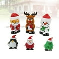 thumbnail image 4 of FELTECHELECTR 6 juguetes navideños de cuerda de 7,5 x 5 cm., 4 of 6