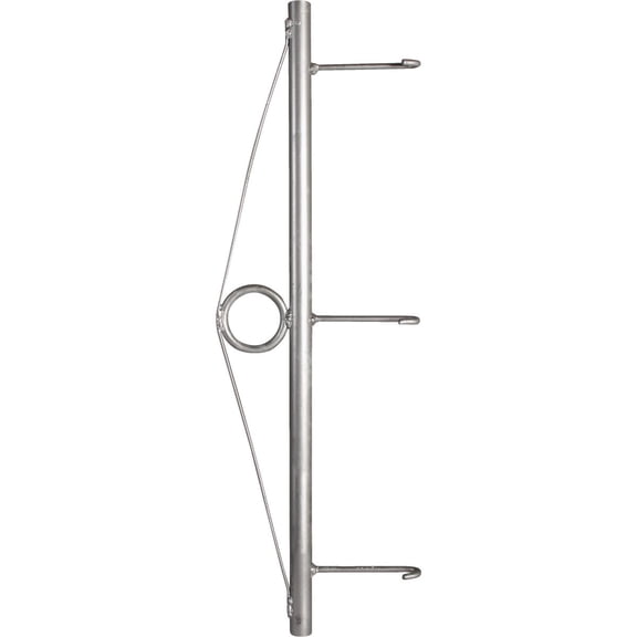 Midwest Air Technologies 239911 Galvanized Steel 3-Prong Chain Link Stretcher Bar