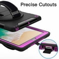 thumbnail image 5 of JETech Case for iPad 9.7-Inch (6th/5th Generation, 2018/2017 Model) with Built-in Screen Protector, Protective Shockproof Rugged Tablet Cover, 360° Rotating Hand Strap Stand (Plum), 5 of 8