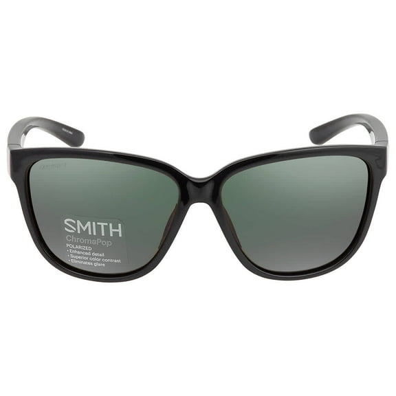 Smith Monterey Chromapop Polarized Grey Green Square Ladies Sunglasses 202986 807/L7 58