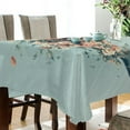 thumbnail image 2 of WOBOGO A Shark Full Of Flowers Square Tablecloth 60×120in Polyester Fabric Tablecloth Washable Dust Resistant Wrinkle Resistant, 2 of 9