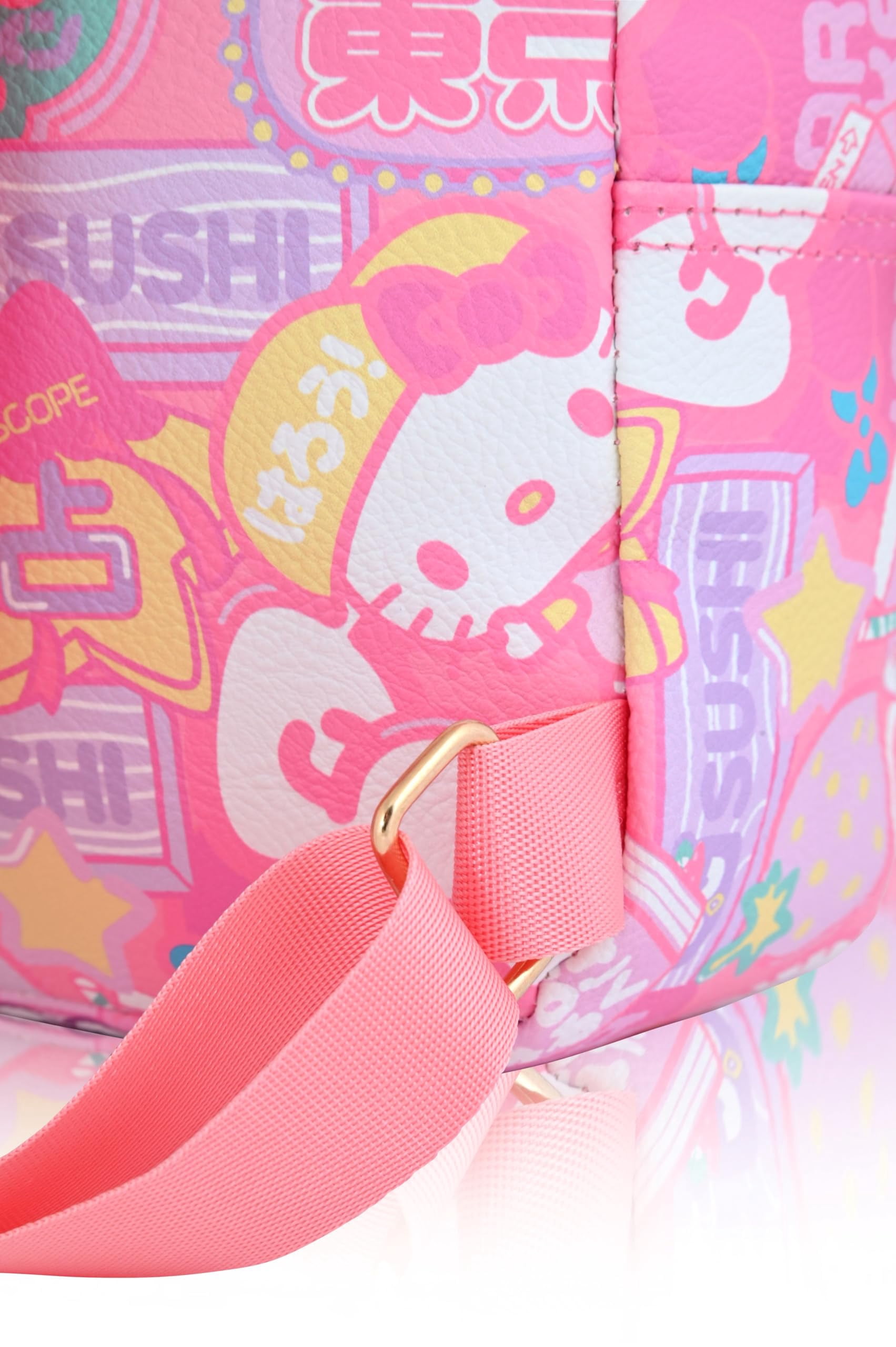 Sanrio Hello Kitty Backpack for Women, Men, Unisex  Cute PU Leather 10" Mini Backpack Purse Shoulder Purse  Hello Kitty Bag and Accessories