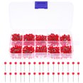 thumbnail image 1 of 600 Pcs Épingles à Carte Rondes Rouges pour Affiches et Cartes Tableau d'Affichage Bureau École et Maison avec Boîte de Rangement, 1 of 5