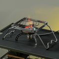 thumbnail image 3 of Outdoor Hiking Portable Burner Stand Folding Campfire Grill Stainless Stove Camping Alcohol Stove Stand Rack Pot Holder, 3 of 5