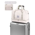 thumbnail image 5 of Gustave Quilted Travel Duffle Bag for Women Large Capacity Overnight Weekender Gym Hospital Bag Water Resistant Carry On Totes with Shoe Compartment & Wet Pocket, White, 5 of 9