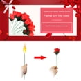thumbnail image 3 of Nituyy Torch to Rose Magic Trick Flame Appearing Flower Professional Magic Props for Wedding Party Shows, 3 of 6