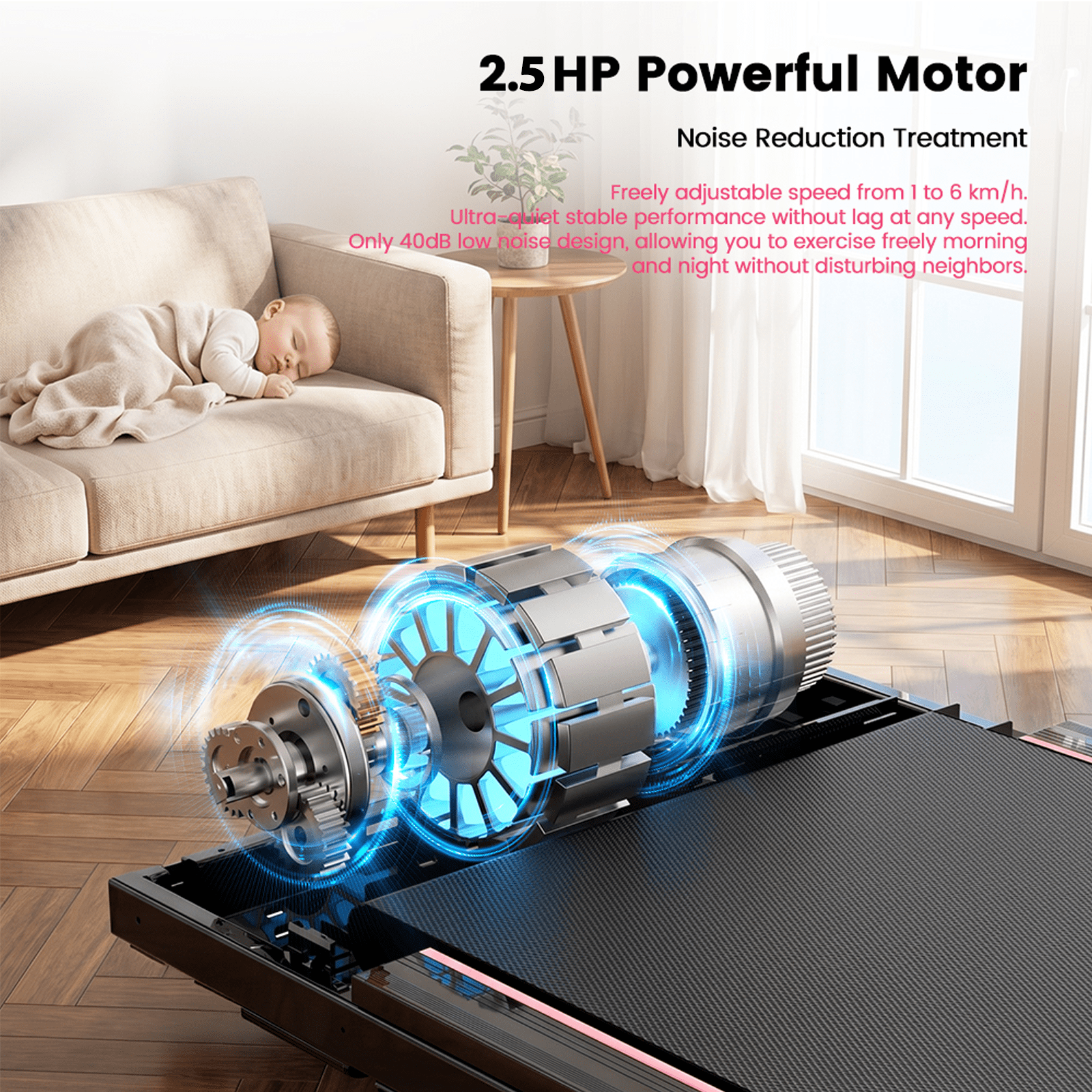 Walking Pad with Vibration Under Desk Treadmill, Manual Incline, 2.5HP 3.8MPH Fitness Jogging Machine with Remote Patbrela LED Display for Home Office