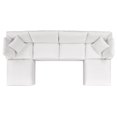 thumbnail image 5 of Modular Lounge Sectional Deep Sofa Set, White, Fabric, Modern Contemporary, Outdoor Patio Balcony Cafe Bistro Garden Furniture Hotel Hospitality, 5 of 10