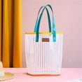 thumbnail image 5 of TanSiDing Large Capacity Transparent Beach Bag, Jelly Tote for Women, PVC Swimming Shoulder Bag, Shopping Holdall for Travel, Weekend, Outing, 5 of 9