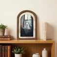 thumbnail image 2 of Halloween Ghost Wooden Double-Layer Sign Decoration, Vintage Tabletop Ornament for Wall Hanging Rustic Farmhouse Mantel Shelf Entryway Display, 2 of 5