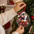 thumbnail image 4 of Christmas Cash Gift Holder Ornament with Cute Penguin Design, Single Piece, 2D Acrylic, for Holiday Tree Hanging Decoration, 4 of 6