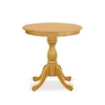 thumbnail image 2 of EST-OAK-TP East West Furniture Beautiful Small Table with Oak Color Table Top Surface and Asian Wood Small Dining Table Wooden Legs - Oak Finish, 2 of 3