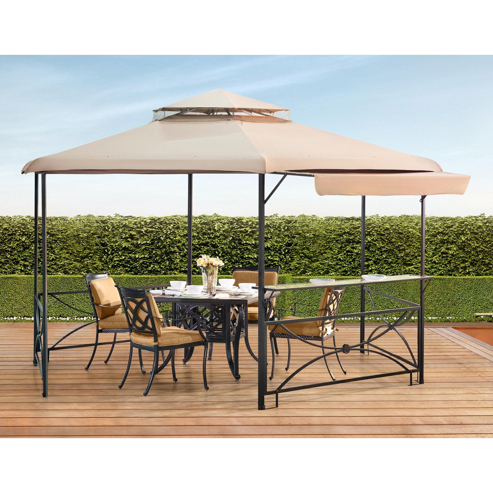 Sunjoy Anise Gazebo Beige Com Sunjoy Anise Gazebo Beige Com