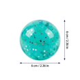 thumbnail image 4 of Squishy Transparent Sequins Stress Relief Ball, Multicolor Glitter Jelly Squeeze Toy, Fun Sensory Decompression Toy for Boys Girls and Adult Collectors, 4 of 9