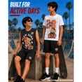 thumbnail image 6 of Quad Seven Boys Shorts Set Athletic Dry Fit Graphic Tees Tank Tops & Basketball Shorts 3 Piece, 6 of 7