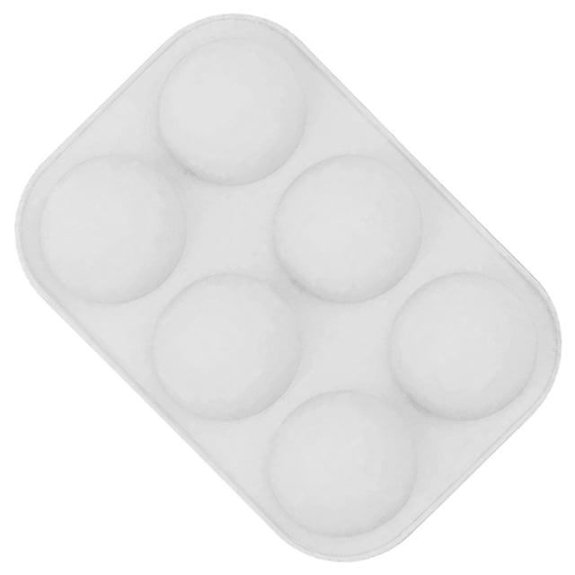 Yuarrent Moldes de silicona para jabón de media esfera, utensilios para hornear, utensilios para decoración de tortas con pudín, molde para Fondant de Herramientas y accesorios para hornear Blanco Yuarrent HA002563-02