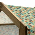 thumbnail image 5 of Retro Pet House, Hexagonal Shapes Honeycomb Geometric Pattern with Grunge Effect and Retro Colors, Outdoor & Indoor Portable Dog Kennel with Pillow and Cover, 5 Sizes, Multicolor, by Ambesonne, 5 of 5