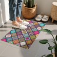 thumbnail image 4 of Multicolor Ethnic Geometric Patchwork Pattern Door Rugs,Washable Non Slip Door Mats Indoor,Decorative Door Mats,Entry Mat Indoor for Entrance,Bedroom,Kitchen,Bathroom,16"x24", 4 of 6