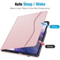 thumbnail image 4 of Fintie Case for Samsung Galaxy Tab S8+/S8 Plus 2022/S7 FE 2021/S7 Plus 2020 12.4 inch Tablet, Multi-Angle Stand Cover with Pocket Auto Wake/ Sleep , Built-in S Pen Holder, Rose Gold, 4 of 8