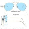 thumbnail image 6 of ALWAYSUV Polarized Sunglasses UV400 Protection Stylish Metal Frame Retro Sun Glasses for Men and Women Blue, 6 of 6