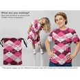 thumbnail image 5 of oneOone Silk Tabby Fuschia Pink Fabric Check Dress Material Fabric Print Fabric By The Yard 42 Inch Wide, 5 of 5