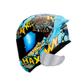 thumbnail image 2 of Casco Integral Obsidian Tláloc Talla  L Color Azul Acabado Brillante, 2 of 6