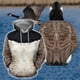 thumbnail image 2 of Sudadera con capucha de manga larga para hombre, sudaderas con estampado gráfico de animales divertidos, pato y alpaca, jerséis de gran tamaño, sudaderas de moda para hombre, 2 of 4