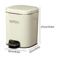 thumbnail image 3 of SSZMDLB under $5 Pedal Trash Can, Household Garbage Bin with Lid, Kitchen Bathroom Bedroom Waste Container, Step-On Design, Large Capacity Utility Bin, 3 of 3