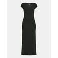thumbnail image 4 of No Boundaries Bodycon Maxi Dress with Cap Sleeves, Women's, 4 of 4