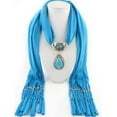 thumbnail image 2 of Châle Foulard Pendentif Long en Résine pour Femme avec Petits Strass, Collier Châle Foulard avec Pendentif, 2 of 3
