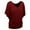 B366 Wine summer tops for women clearance under $5, variant on Cagogo Women Loose Fitting V Neck Ruched Tops Under $5 Summer Dolman Short Sleeve Solid Color Plain Shirts Trendy Summer Green Tshirt Outfits Mothers Day Gift