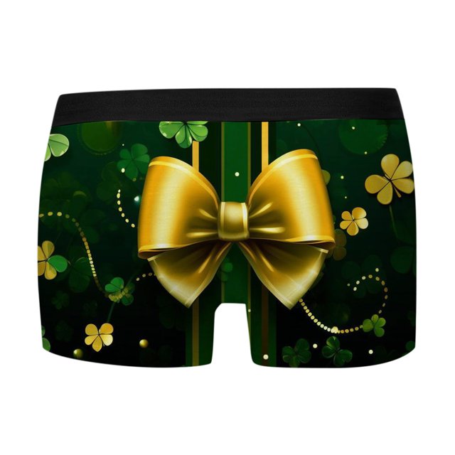 Ropa Interior Para Hombre, Ropa Interior Estampada De Moda Festiva De San Patricio Para Hombre