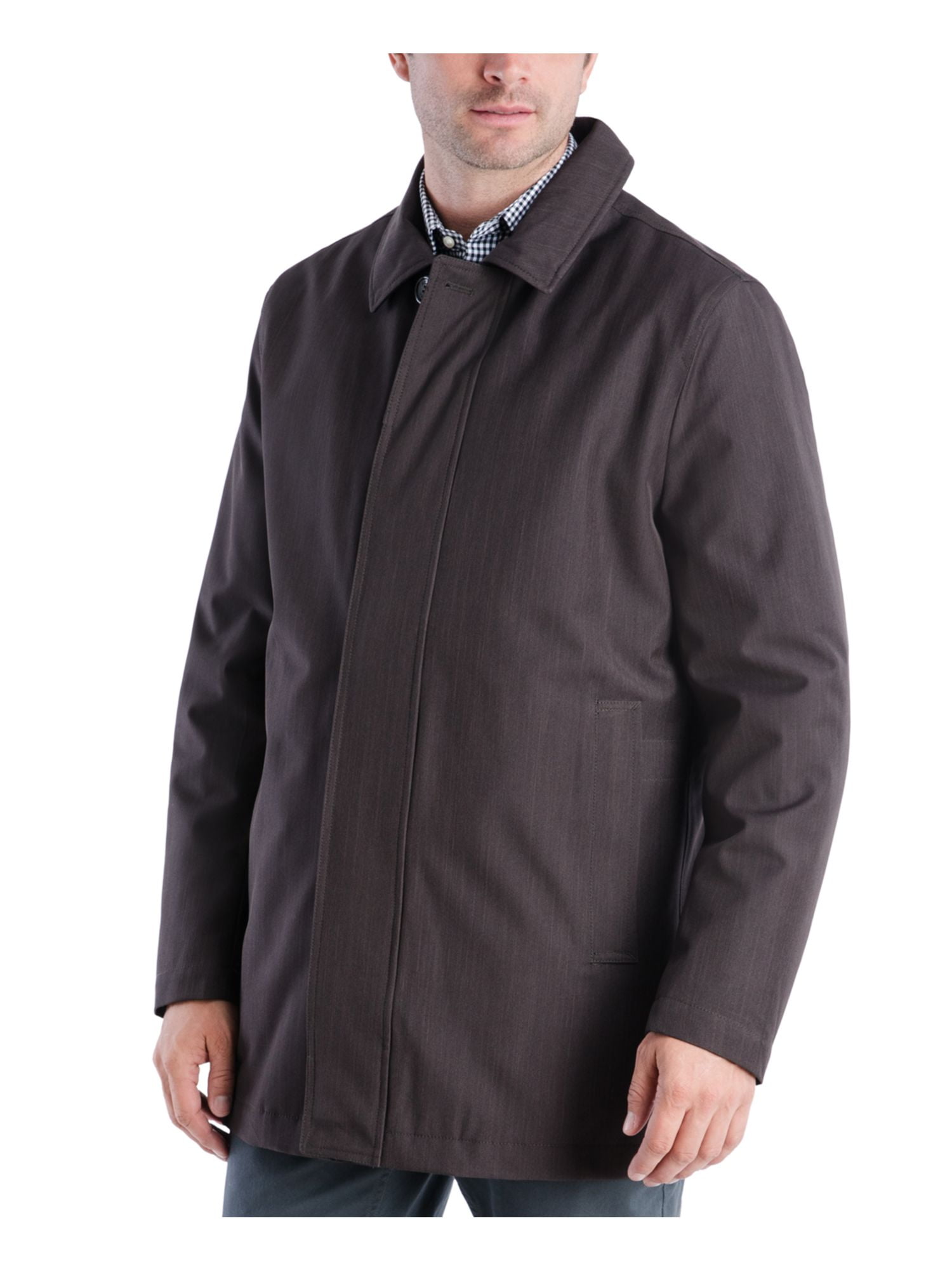 MICHAEL KORS Mens Gray Raincoat 42L 