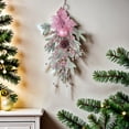 thumbnail image 4 of Pekkaxy Pink Christmas Wreath with Ornaments, Frosted White Winter Wreath for Holiday Decor, 4 of 8