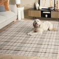 thumbnail image 3 of SAFAVIEH Oxford Plaids Paylynn Plaid Area Rug, Grey/Beige, 5'3" x 7'6", 3 of 11