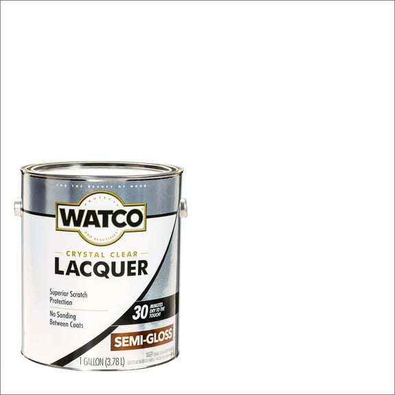 2 Pack, Clear, Watco Lacquer Wood Finish Semi-Gloss - 63131, Gallon