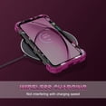 thumbnail image 6 of CASEFIV for Samsung Galaxy S26 Plus Case,Glow in The Dark,Shockproof Protection Hard PC Soft Flexible TPU Bumper Drop Protective Protective Phone Cover Case for Galaxy S26 Plus,Purple Pink Flower, 6 of 7