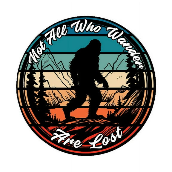 Lotusprinthandmade Bigfoot Funny Bigfoot Lover Spare Tire Cover Without Backup Camera Hole 6 Sizes (27 in.)