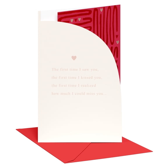 American Greetings Romantic Valentine's Day Card (First Time)