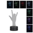 thumbnail image 2 of 3D Sign Language I Love You Light, Adjustable Touch Control 3D LED 7 Colors Romantic Lamp Unique Safe Use  For Home Decoration For Valentine's Day For Birthday, 2 of 8